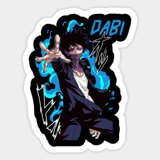 Dabi | My Hero Academia Blue Flame Sticker